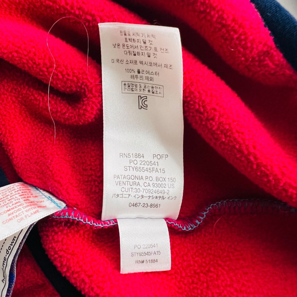 Patagonia Synchilla Re-Tool Snap-T Fleece Pullover Girls Sz XL/14 - Picture 10 of 12